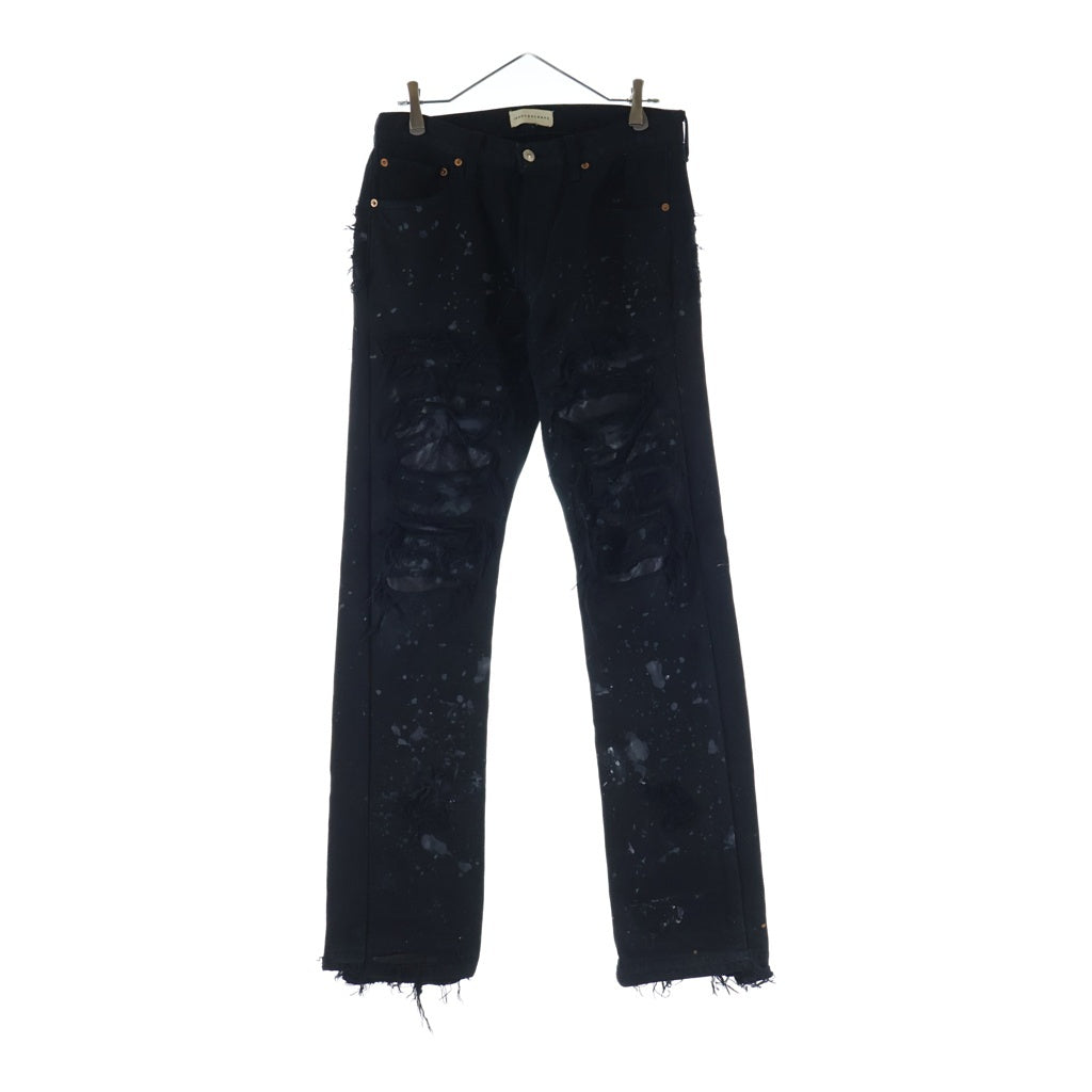 Innocence NYC(イノセンス) 23AW DESTROY LEATHER DENIM PANTS