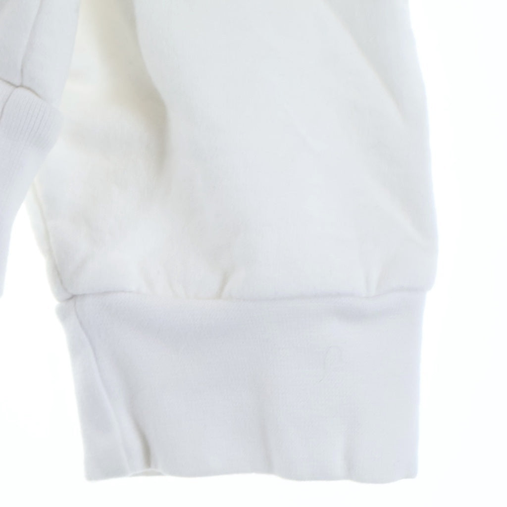 CHROME HEARTS(クロムハーツ) Horseshoe Crewneck Sweatshirt ホースシュープリント 袖フローラル クルーネックスウェットトレーナー ホワイト