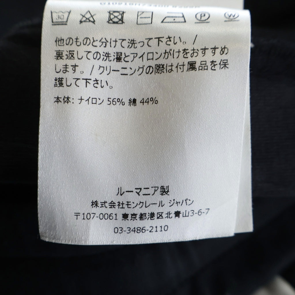 MONCLER(モンクレール) 21SS PANTALONE Side Tape Logo Cotton Sweatpants サイドテープロゴコットンスウェットパンツ G10918H73400 8299R ブラック