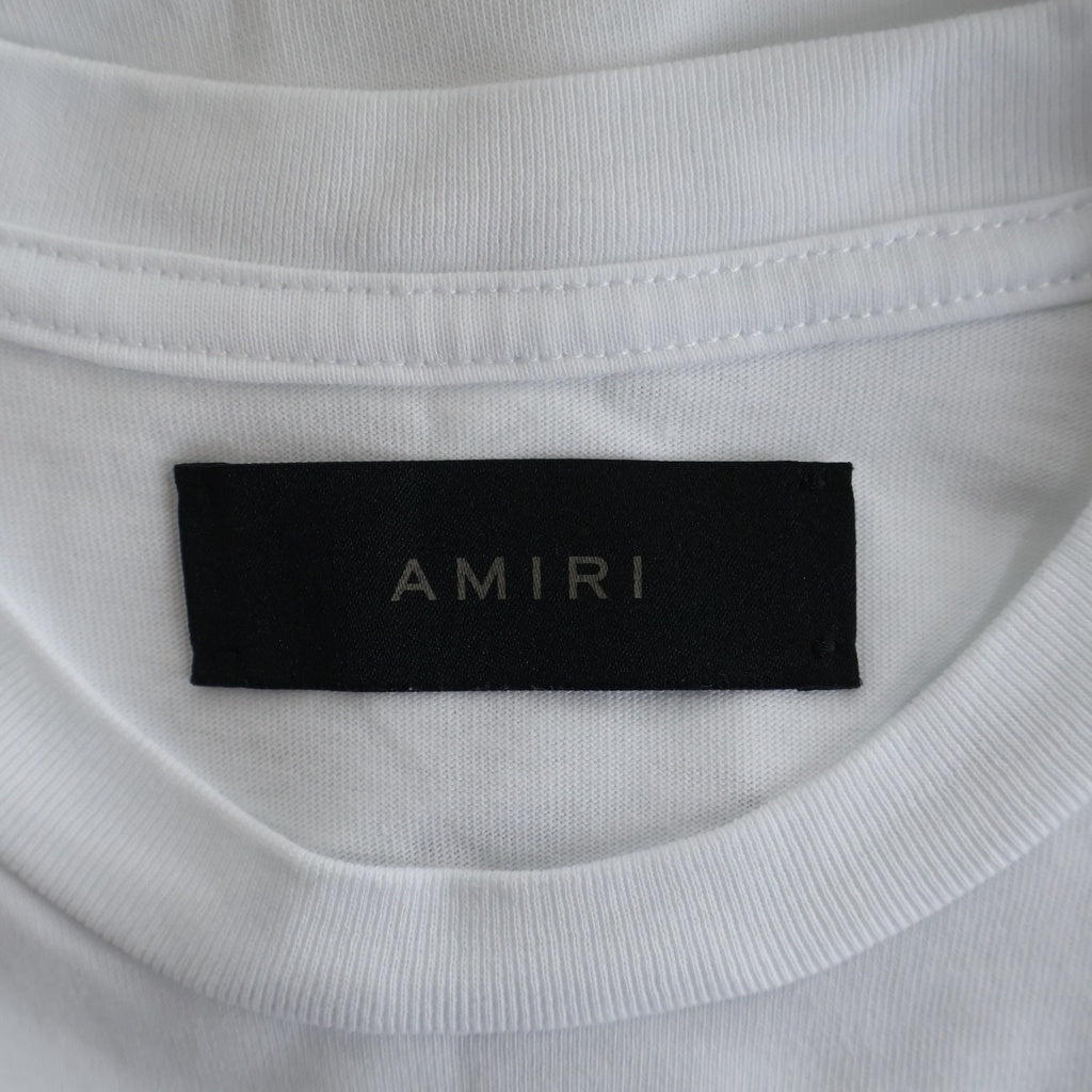AMIRI(アミリ) MA CORE LOGO TEE ブランドロゴ 半袖Tシャツ カットソー ホワイト レディース AWJYTE1036