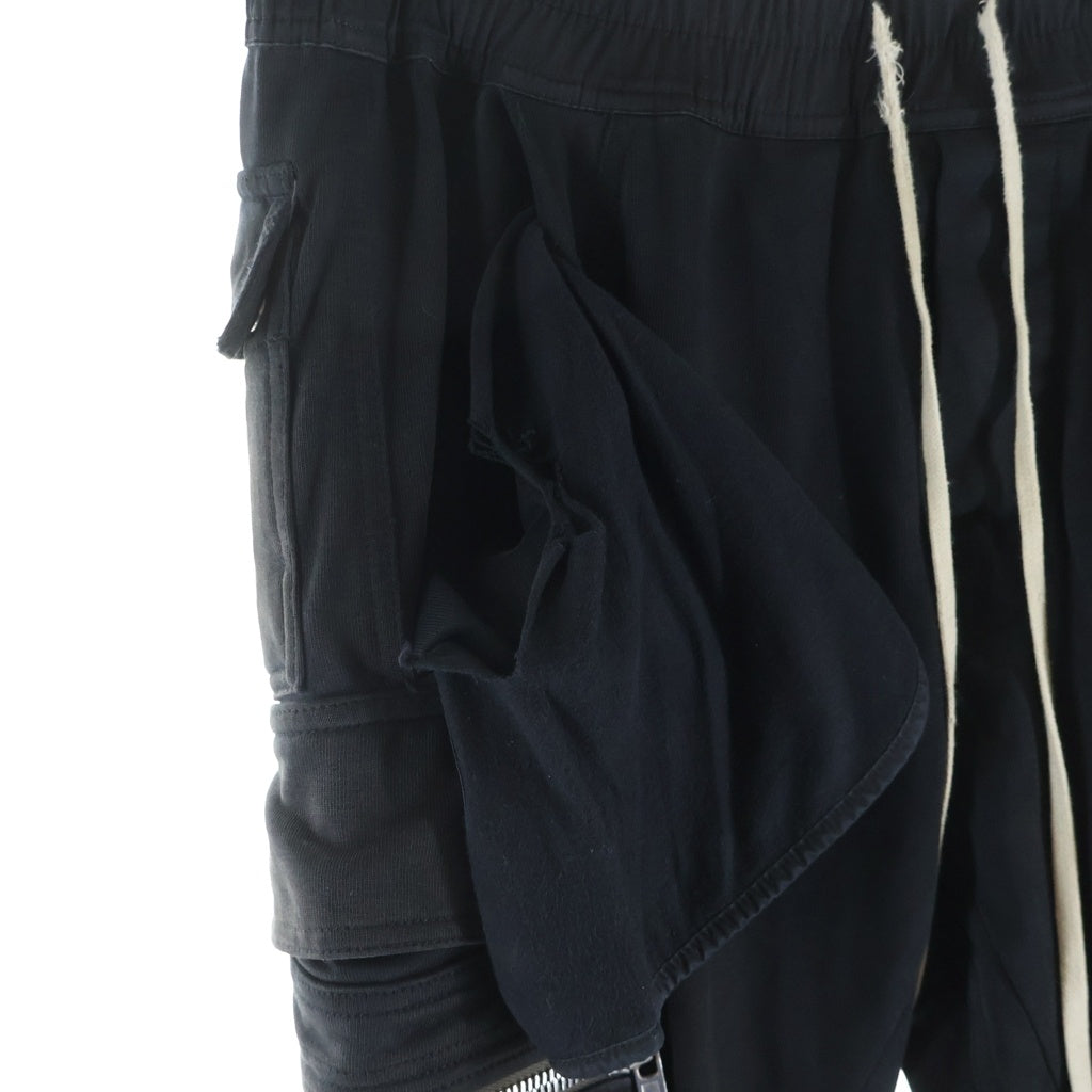 Rick Owens(リックオウエンス) MASTODON CARGO PANTS ドローストリングカーゴ ジョガーパンツ ブラック RU02A5396-BA