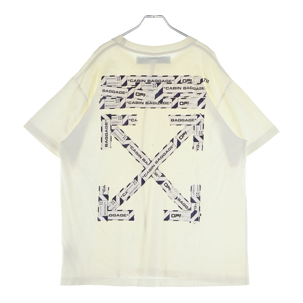 OFF-WHITE(オフホワイト) 20SS Airport Tape T-Shirt オーバーサイズ半袖Tシャツ ホワイト OMAA038S20185003