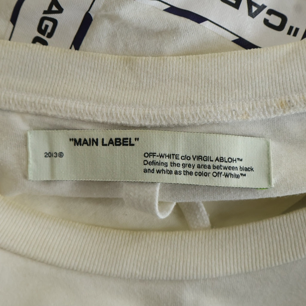 OFF-WHITE(オフホワイト) 20SS Airport Tape T-Shirt オーバーサイズ半袖Tシャツ ホワイト OMAA038S20185003