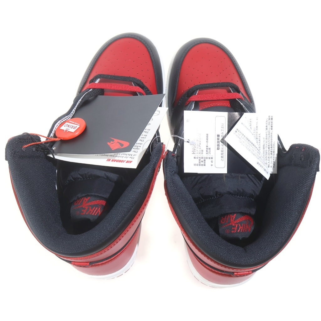 NIKE(ナイキ) AIR JORDAN 1 HIGH 85 BRED HV6674-067 エアジョーダン 1 85 ブレッド ハイカットスニーカー ブラック/レッド US9.5/27.5cm