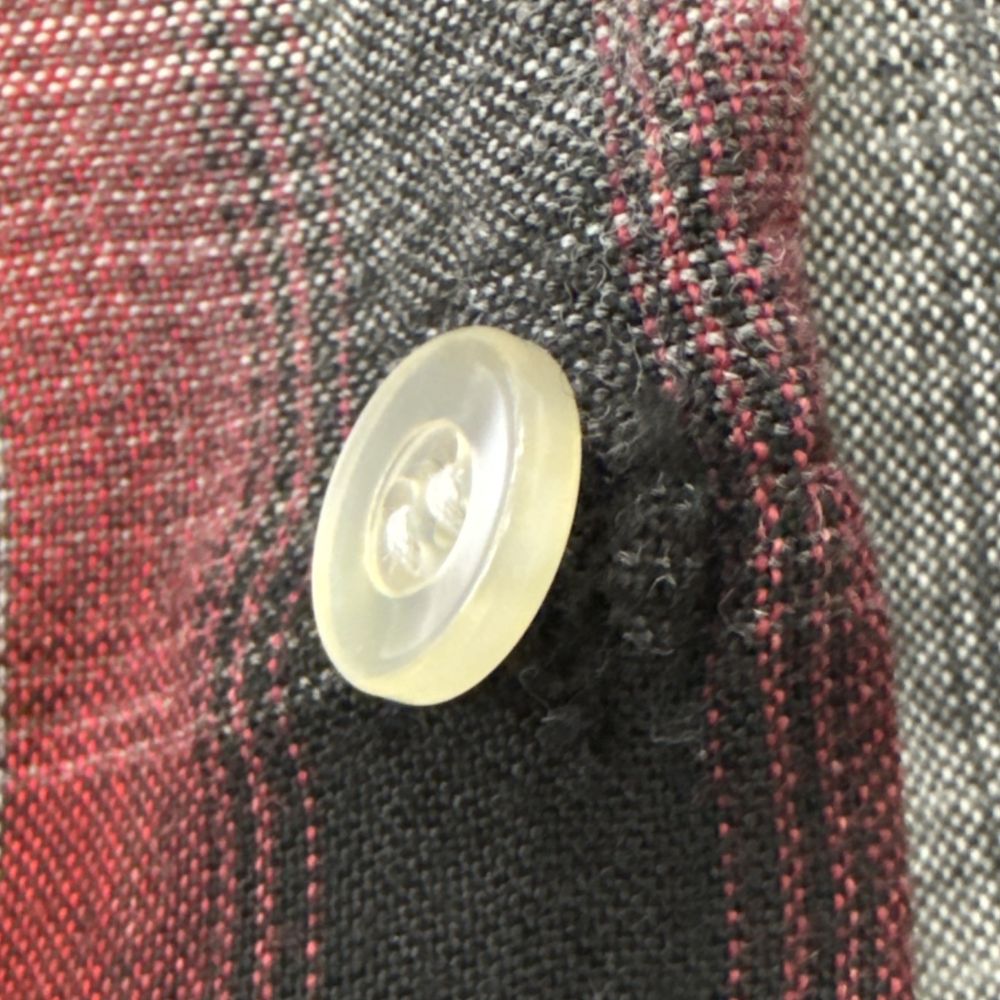 VINTAGE(ヴィンテージ) 60S ARROW CHEVELLA RAYON OPEN COLLAR OMBRE SHIRT アロー レーヨン オンブレ オープンカラー 開襟 長袖 シャツ レッド/ブラック/グレー