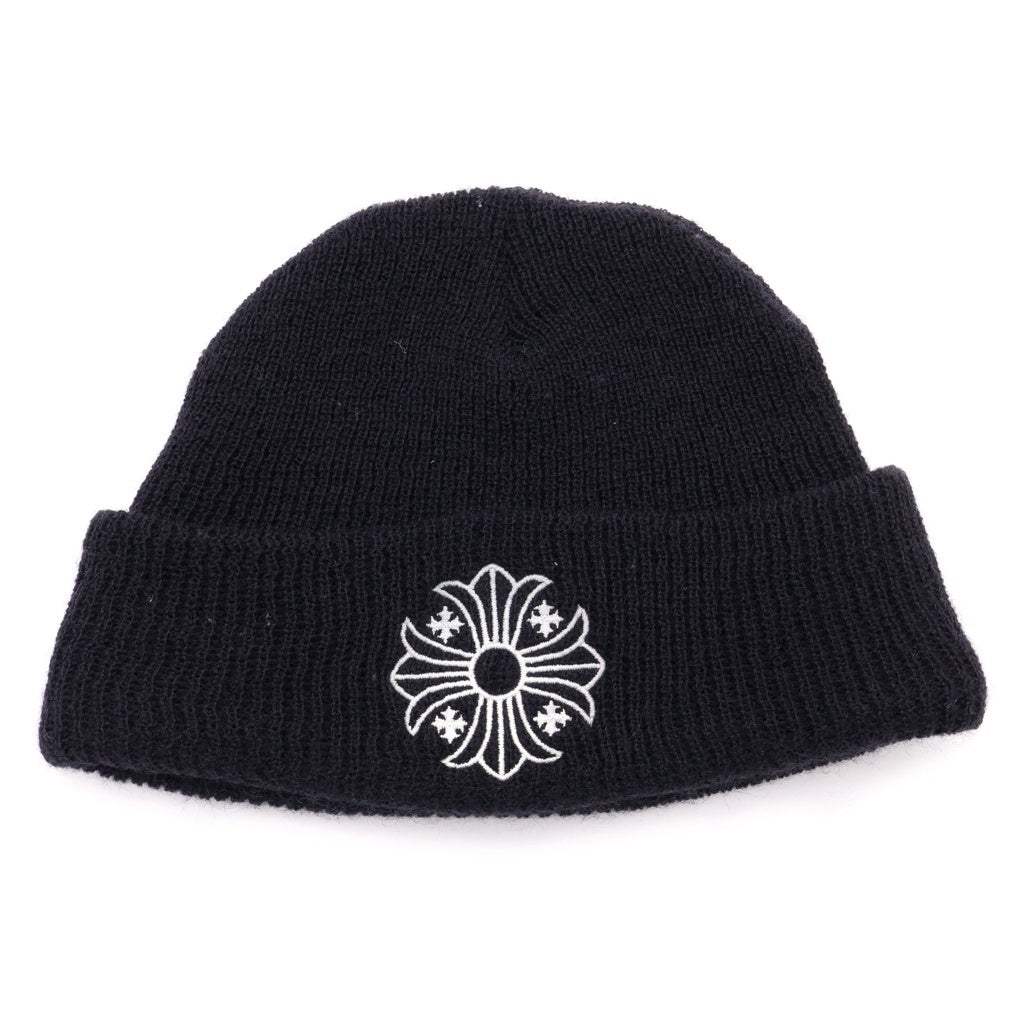 CHROME HEARTS(クロムハーツ) WATCH CAP ACRL ロゴ刺繍 アクリルビーニー ニットキャップ 帽子 ブラック