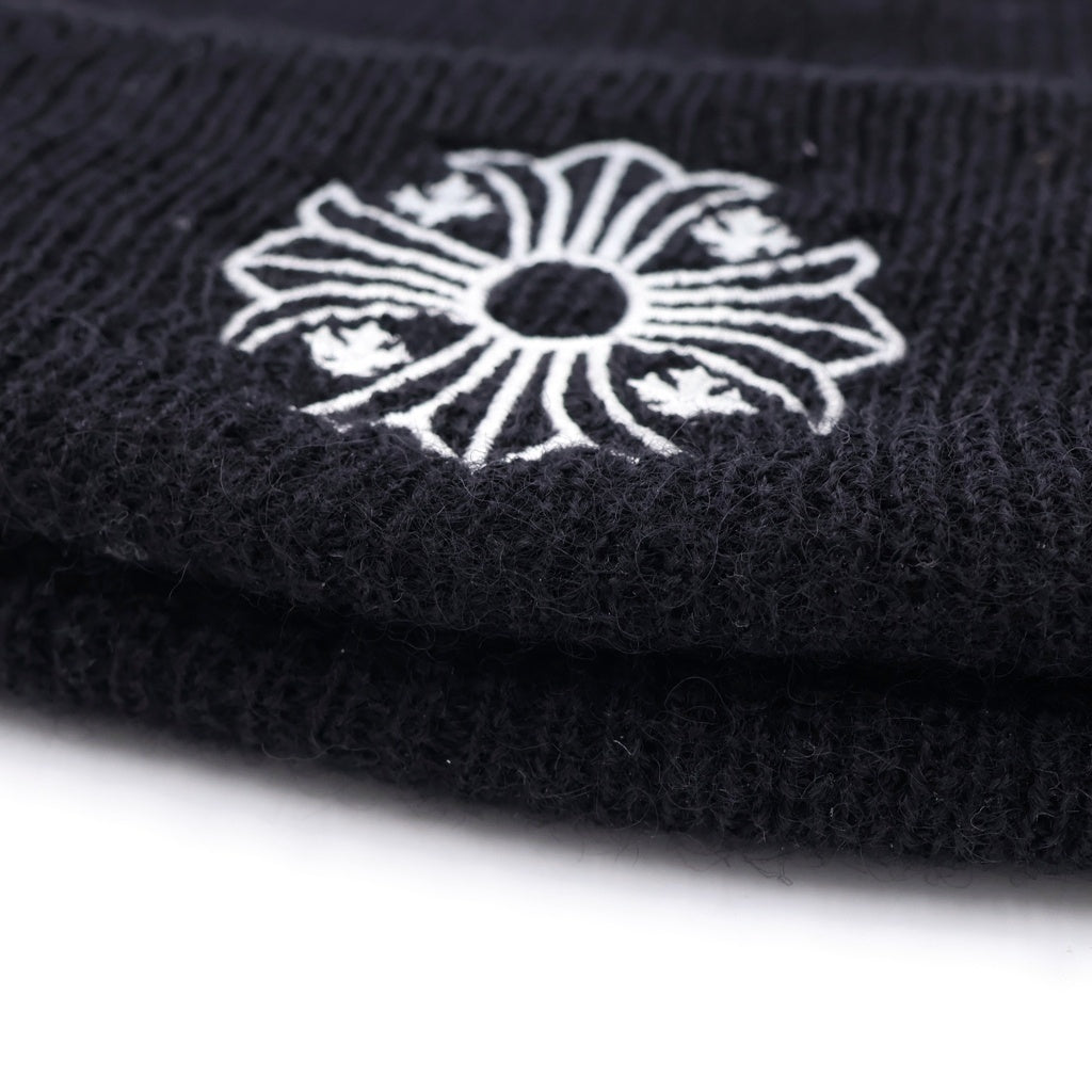 CHROME HEARTS(クロムハーツ) WATCH CAP ACRL ロゴ刺繍 アクリルビーニー ニットキャップ 帽子 ブラック