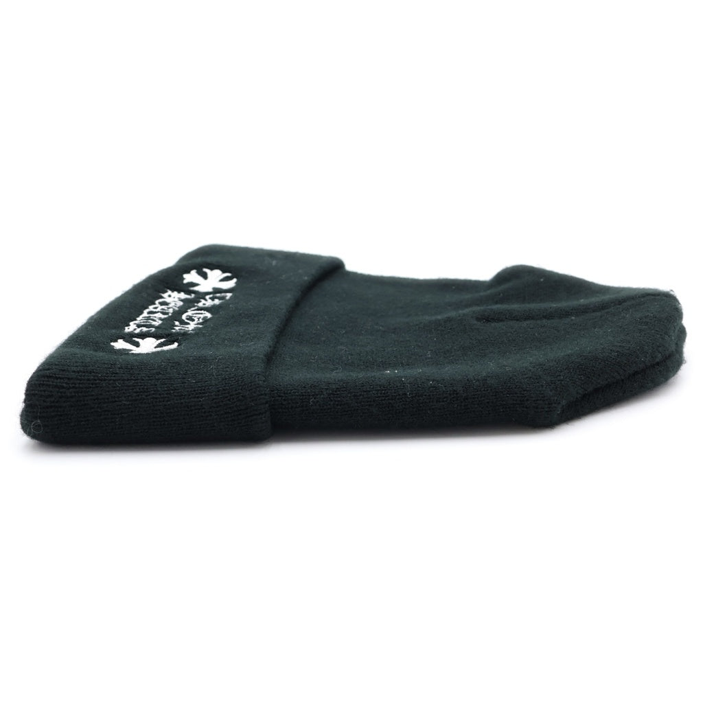 CHROME HEARTS(クロムハーツ) WATCH CAP WL ロゴ刺繍 ウールビーニー ニットキャップ 帽子 ブラック
