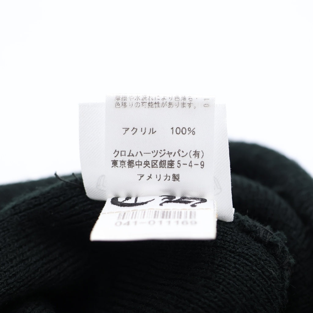 CHROME HEARTS(クロムハーツ) WATCH CAP WL ロゴ刺繍 ウールビーニー ニットキャップ 帽子 ブラック
