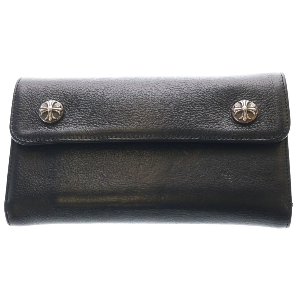 CHROME HEARTS(クロムハーツ) WAVE ウェーブ レザーウォレット 財布 ブラック