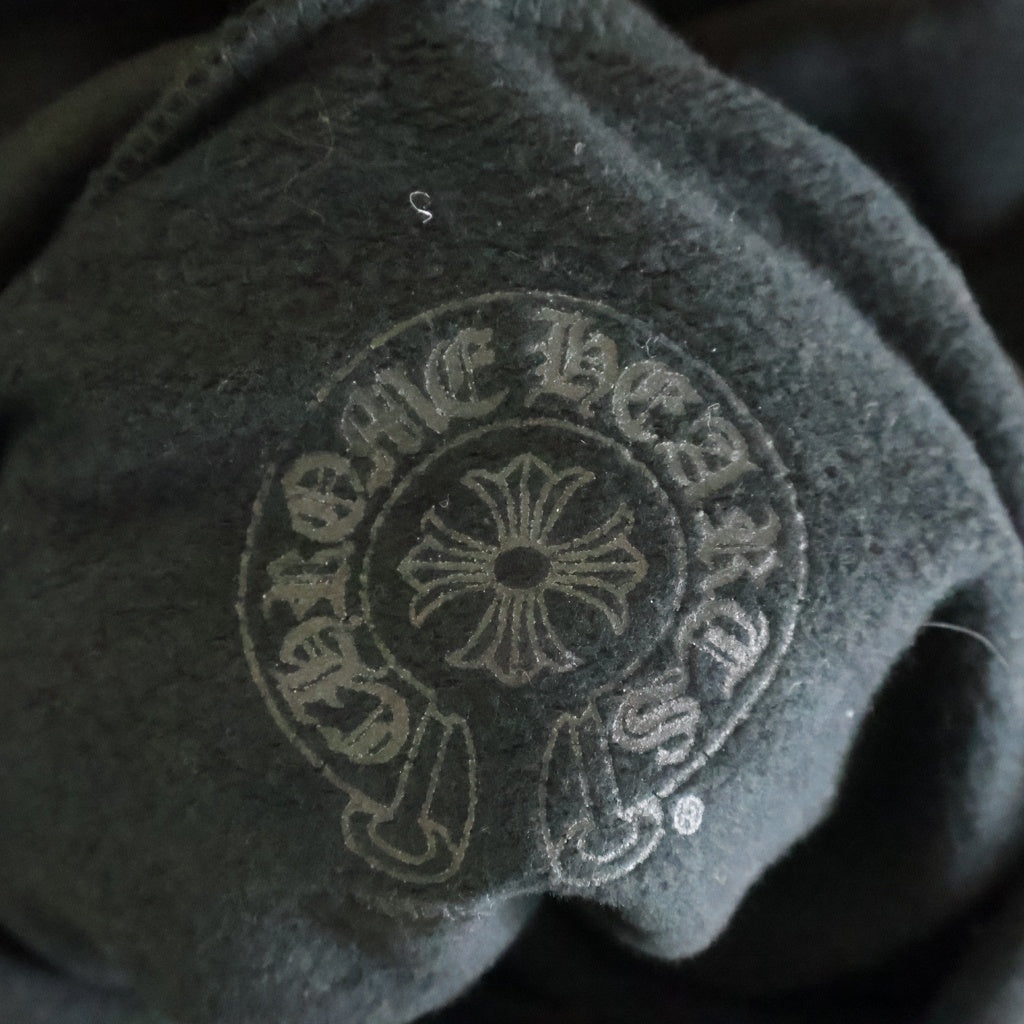 CHROME HEARTS(クロムハーツ) VERTICAL LOGO PULLOVER HOODIE ヴァーティカルロゴ プルオーバーパーカー フーディー ブラック/ブルー