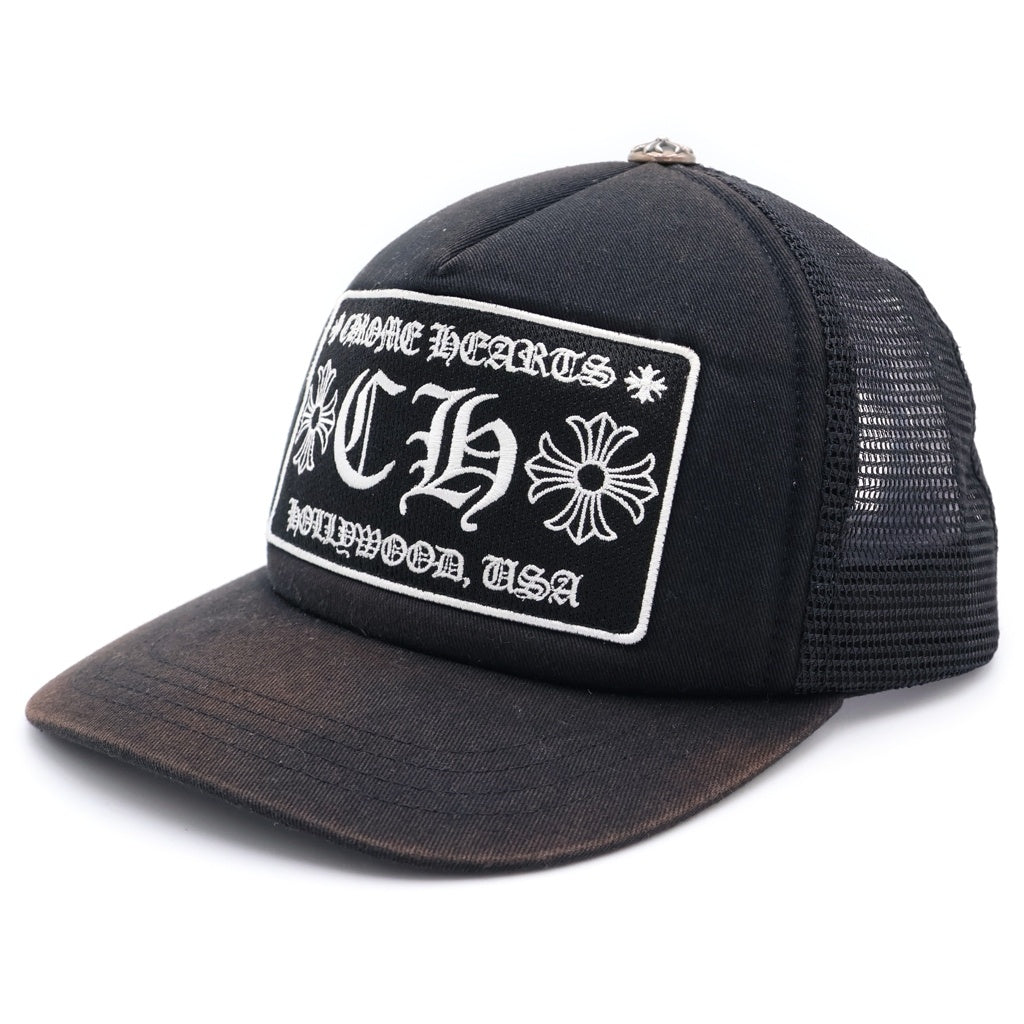 CHROME HEARTS(クロムハーツ) HOLLYWOOD TRUCKER CAP ハリウッド メッシュ トラッカーキャップ 帽子 ブラック