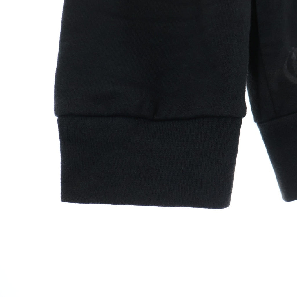 CHROME HEARTS(クロムハーツ) NECK LOGO SWTSHRT PLVR ネックロゴプリント クルーネックスウェット トレーナー ブラック