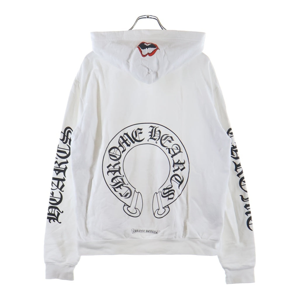 CHROME HEARTS(クロムハーツ) ×MATTY BOY Chomper Horseshoe Hoodie マッティボーイ チョンパーホースシュープリント プルオーバースウェットパーカー フーディー ホワイト