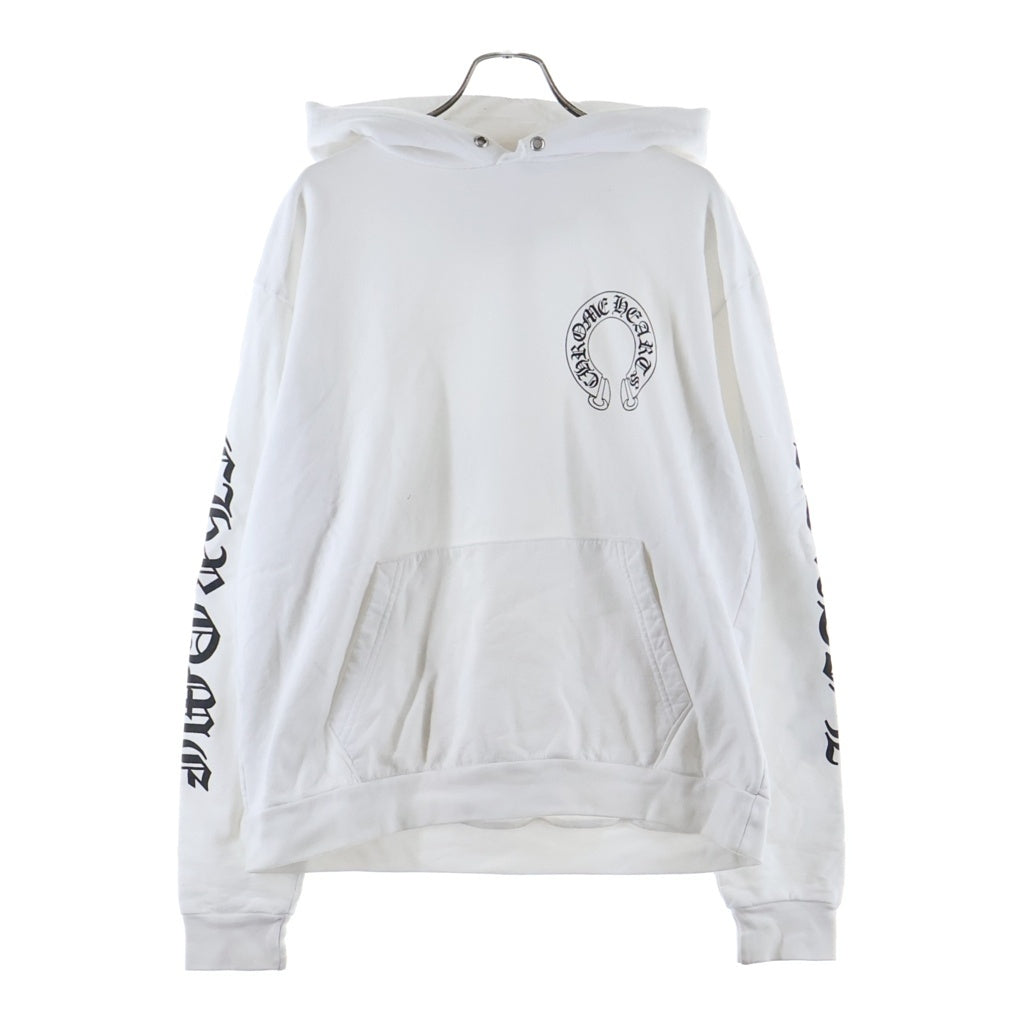 CHROME HEARTS(クロムハーツ) ×MATTY BOY Chomper Horseshoe Hoodie マッティボーイ チョンパーホースシュープリント プルオーバースウェットパーカー フーディー ホワイト