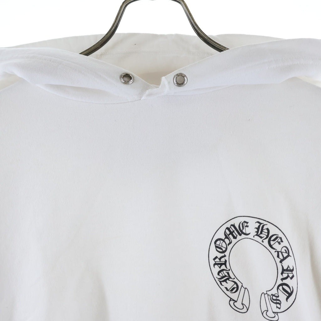 CHROME HEARTS(クロムハーツ) ×MATTY BOY Chomper Horseshoe Hoodie マッティボーイ チョンパーホースシュープリント プルオーバースウェットパーカー フーディー ホワイト