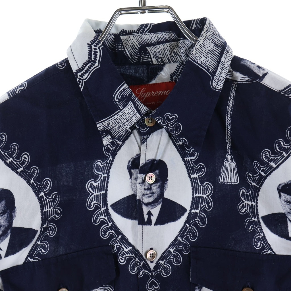 SUPREME(シュプリーム) Kennedy Shirt ケネディプリント 半袖 Tシャツ カットソー ネイビー