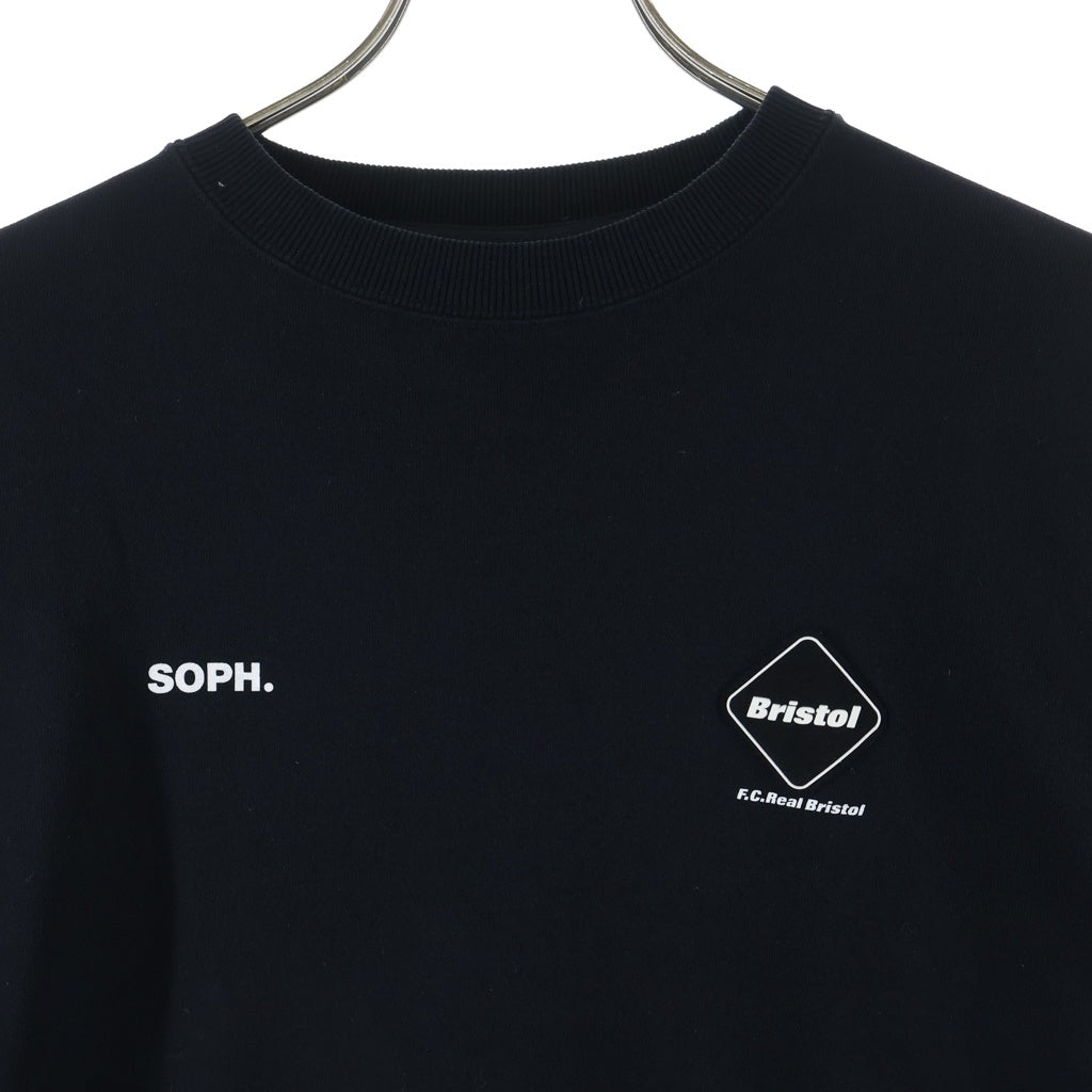 F.C.R.B./F.C.Real Bristol/FCRB エフシーアールビー/エフシーレアルブリストル BIG LOGO CREWNECK BAGGY SWEAT ロゴ スウェット ブラック FCRB-240079 F.C.R.B./F.C.Real Bristol/FCRB(エフシーアールビー/エフシーレアル