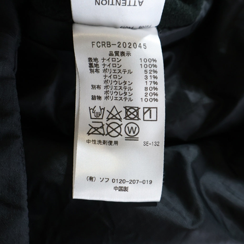 F.C.R.B./F.C.Real Bristol/FCRB(エフシーアールビー/エフシーレアルブリストル) HYBRID PUFFY INSULATION HOODED JACKET ジップアップ フーデッド ジャケット ブラック FCRB-202045