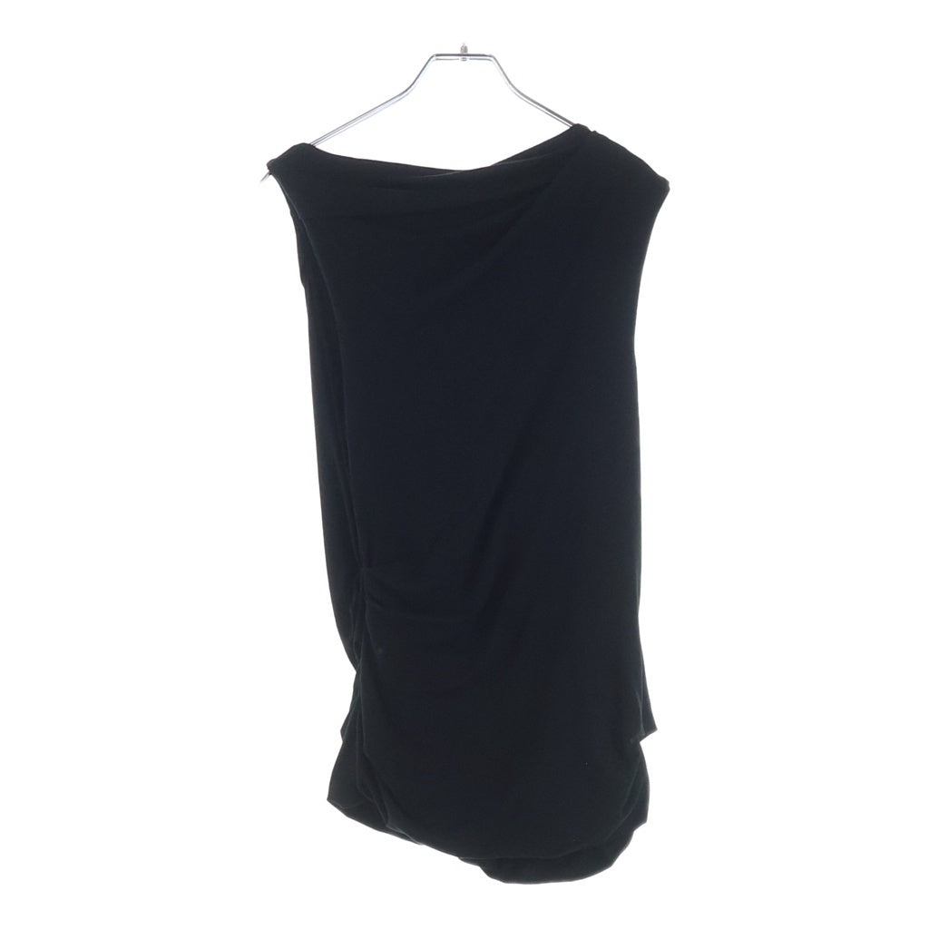 entire studios(エンタイア スタジオ) DRAPE TANK TOBACCO ドレープ タンクトップ ワンピース ブラック UNW-26-8012 レディース