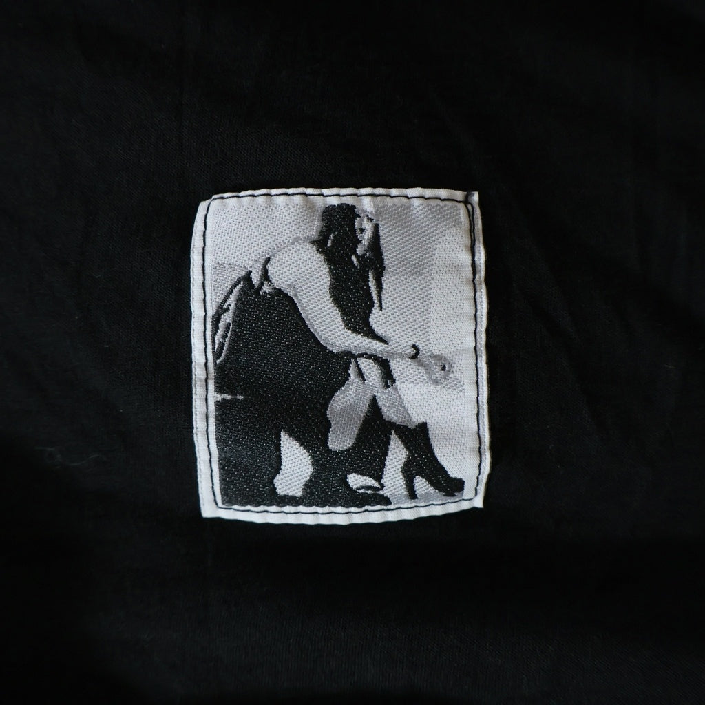 DRKSHDW(ダークシャドウ) クロップド クルーネック 半袖Tシャツ カットソー ブラック DS01D1207-BH レディース