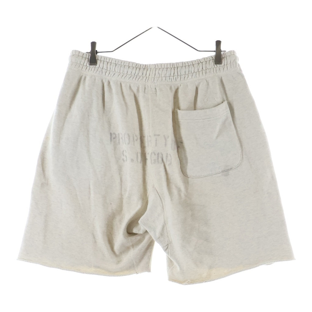 SAINT MICHAEL(セントマイケル) 22SS VLONE SWEAT SHORTS ヴィローン ダメージ加工 ショートパンツ グレー SM-S22-0000-071