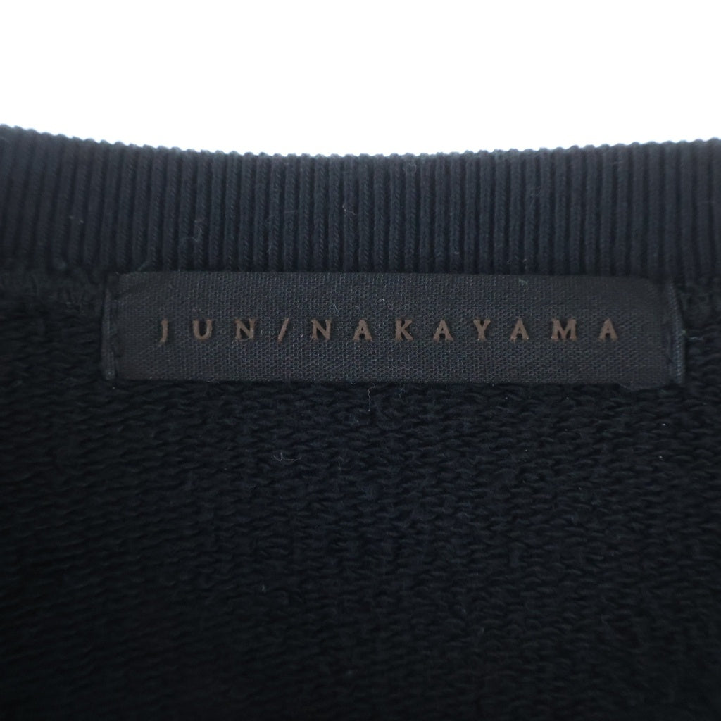JUN / NAKAYAMA(ジュンナカヤマ) 23AW Destroyed Crewneck Sweatshirt デストロイ加工クルーネックスウェット ブラック JN-FW23-C001