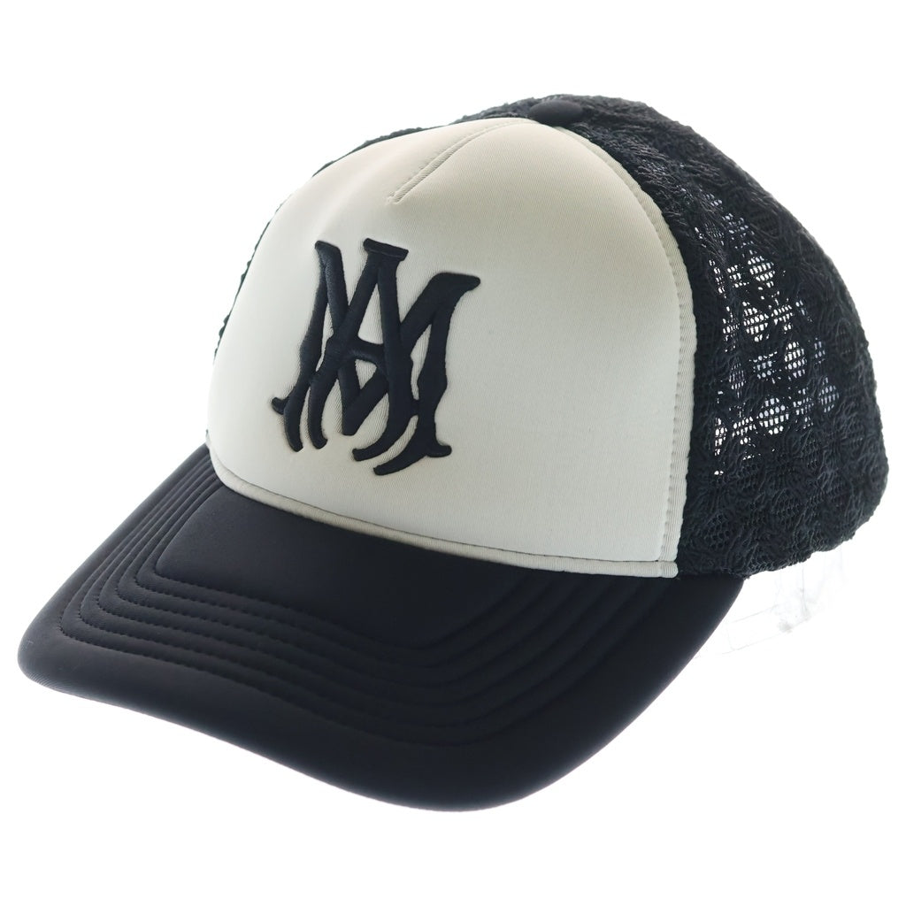 AMIRI(アミリ) MA TWO TONE TRUCKER HAT MAロゴ トラッカーキャップ ブラック/ホワイト SRAMHATR1030SMRBC00