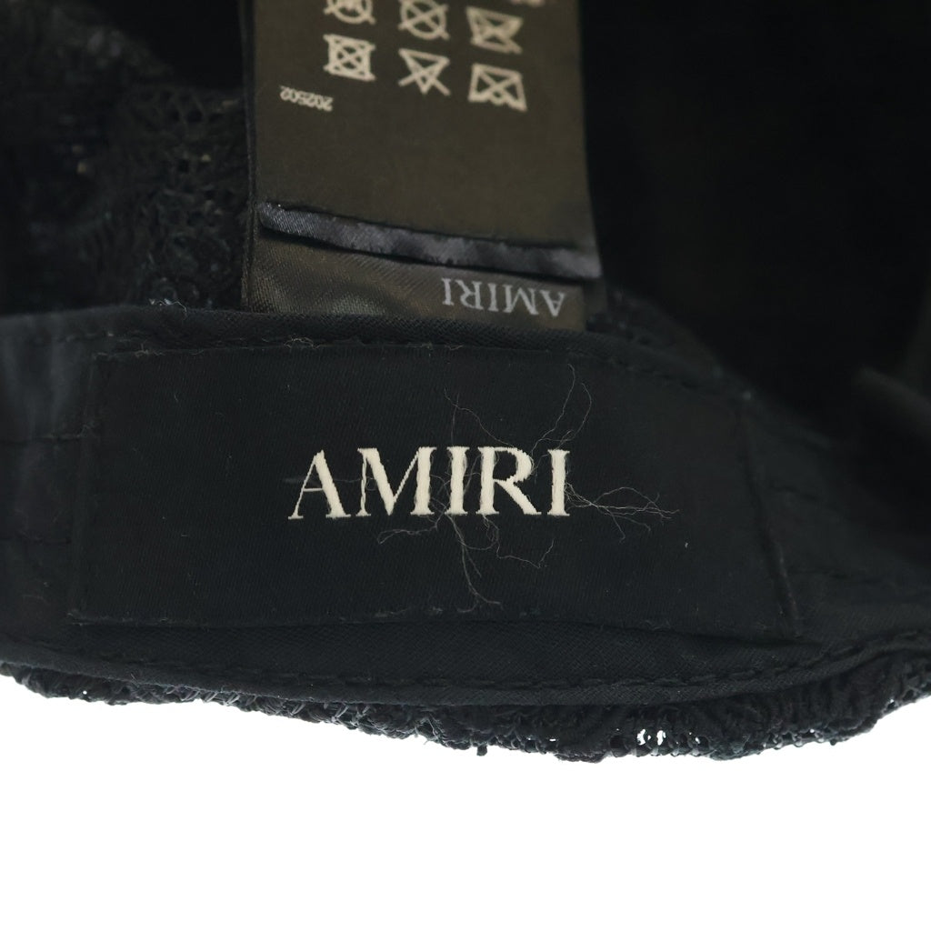 AMIRI(アミリ) MA TWO TONE TRUCKER HAT MAロゴ トラッカーキャップ ブラック/ホワイト SRAMHATR1030SMRBC00