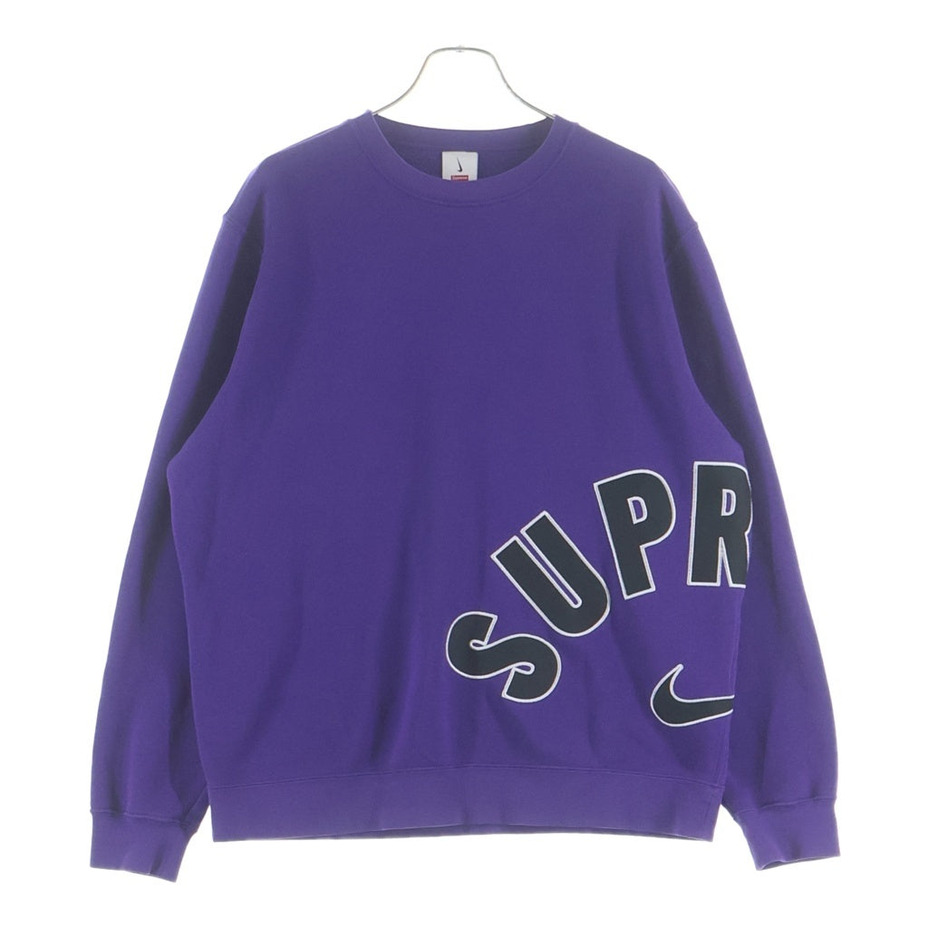 SUPREME(シュプリーム) 22SS ×NIKE Arc Crewneck Sweatshirt アーチロゴ クルーネック スウェット パープル DM1776-506