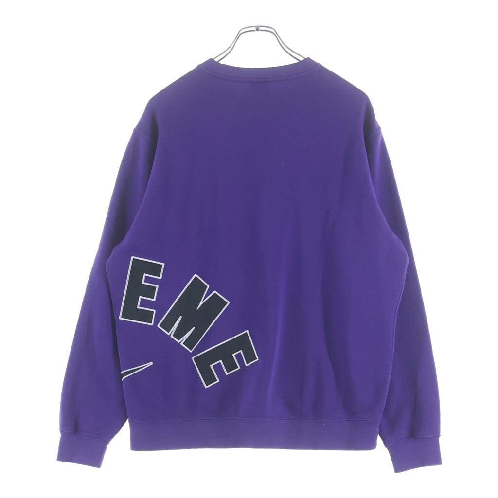 SUPREME(シュプリーム) 22SS ×NIKE Arc Crewneck Sweatshirt アーチロゴ クルーネック スウェット パープル DM1776-506