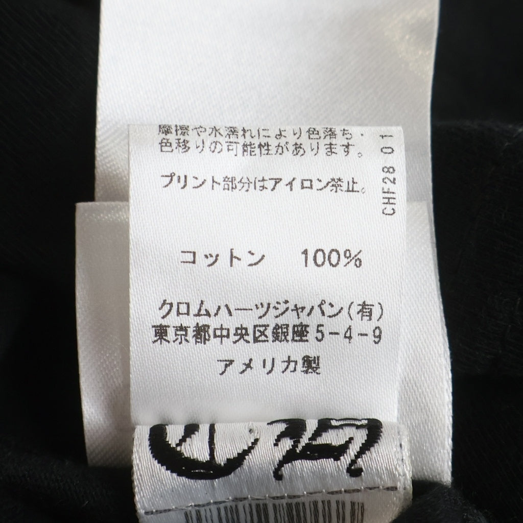 CHROME HEARTS(クロムハーツ) HORSESHOE S/S TEE ホースシュープリント ポケット半袖Tシャツ カットソー ブラック/ピンク