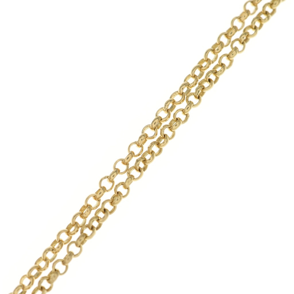CHROME HEARTS(クロムハーツ) 22K NECKCHAIN R18 ロールチェーンネックレス 18inch ゴールド BCA010