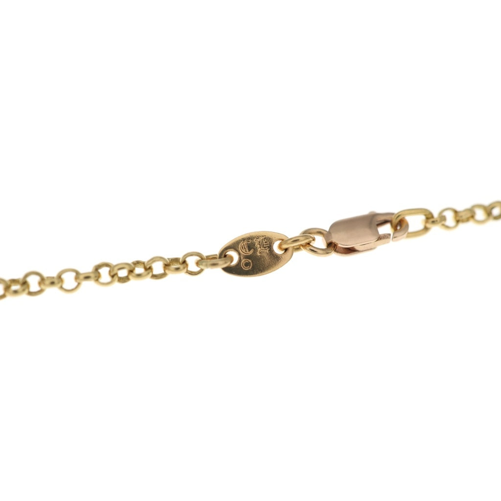 CHROME HEARTS(クロムハーツ) 22K NECKCHAIN R18 ロールチェーンネックレス 18inch ゴールド BCA010