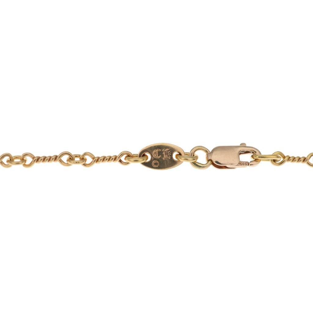 CHROME HEARTS(クロムハーツ) 22K NECKCHAIN T20 ツイストチェーンネックレス 20inch ゴールド BCA015