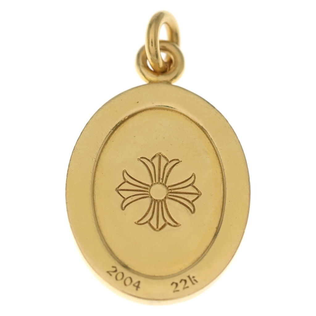 CHROME HEARTS(クロムハーツ) 22K ANGEL MEDAL OVAL エンジェルメダルオーバル ネックレストップ ゴールド