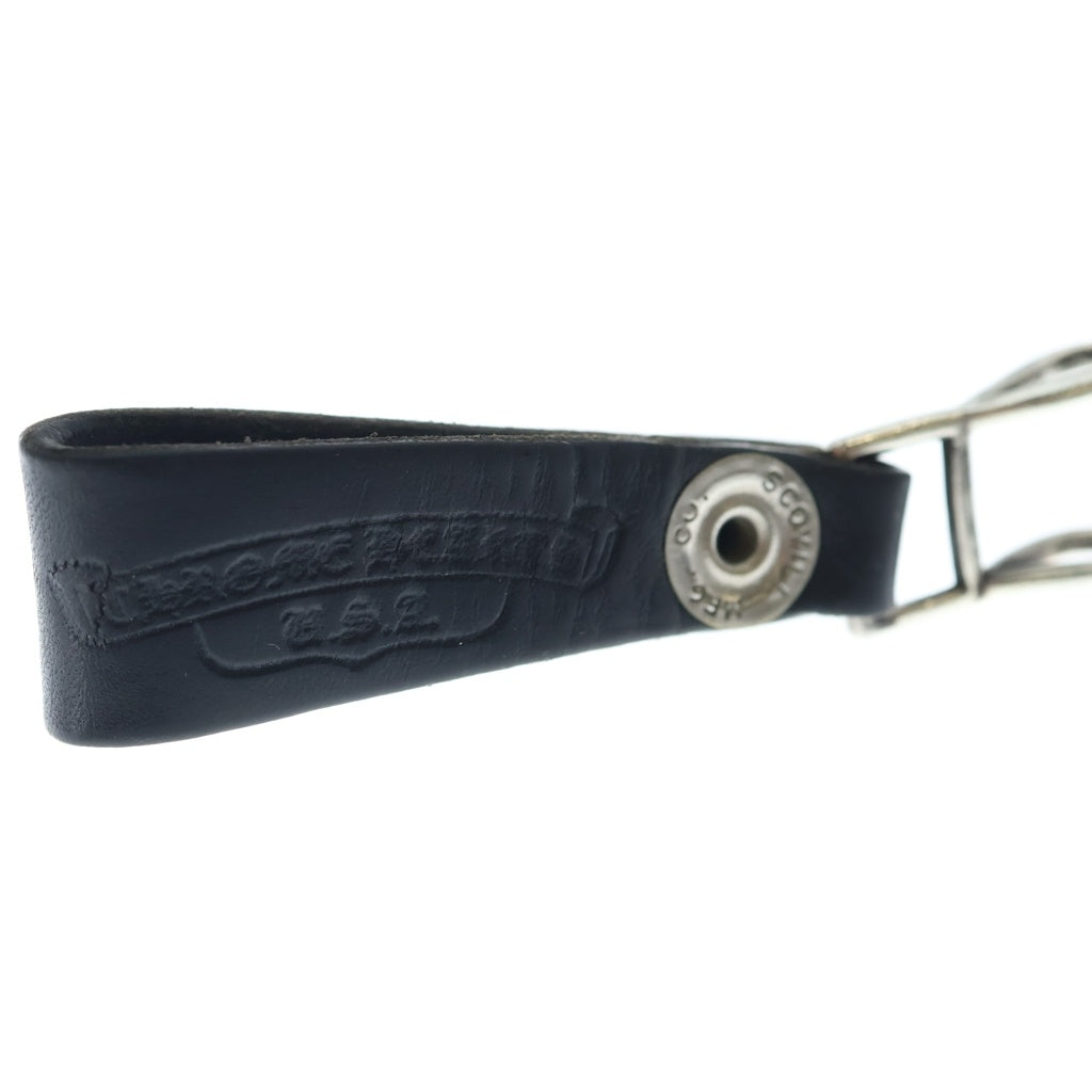 CHROME HEARTS(クロムハーツ) BELT LOOP ケルティックボールボタン レザーベルトループ ブラック