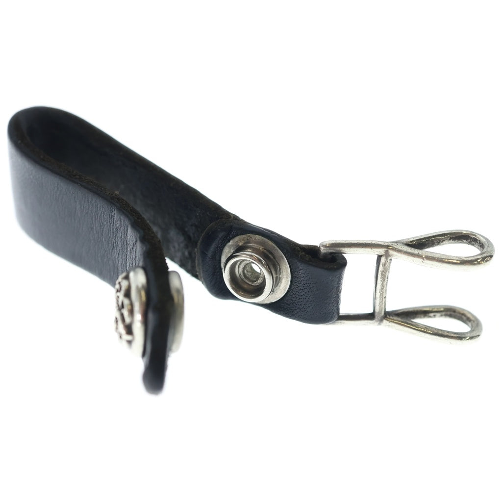 CHROME HEARTS(クロムハーツ) BELT LOOP ケルティックボールボタン レザーベルトループ ブラック