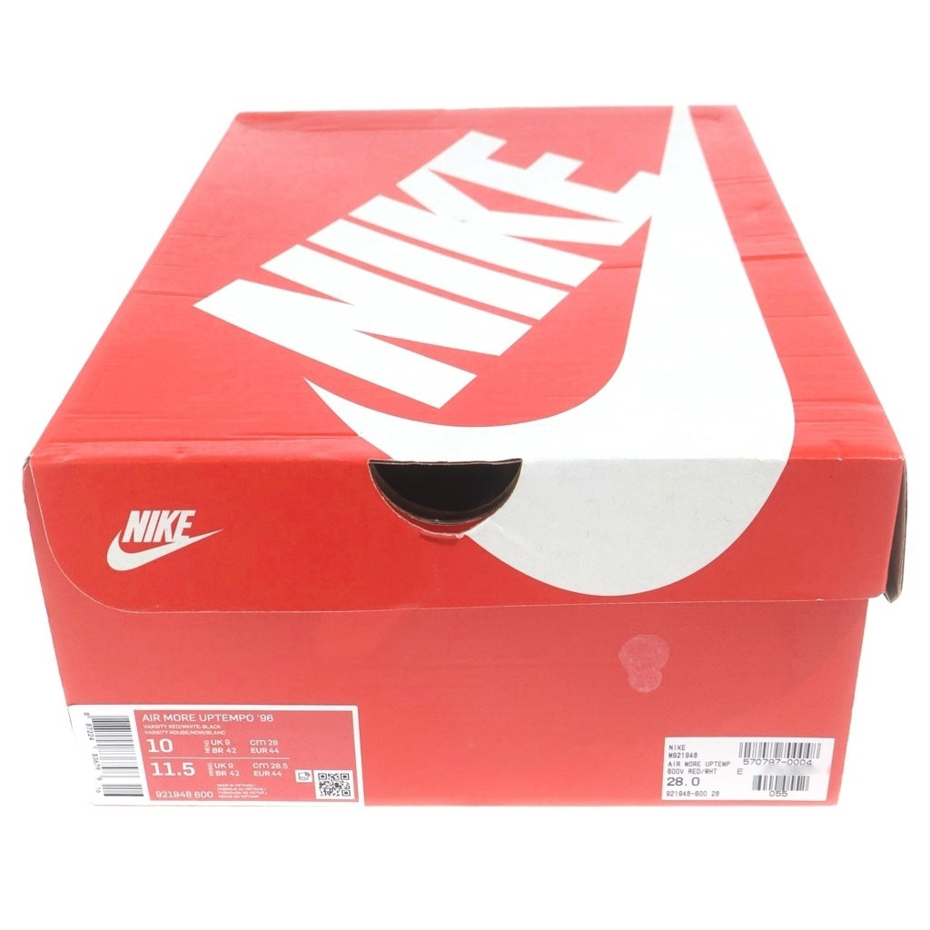 NIKE(ナイキ) AIR MORE UPTEMPO 96 921948-600 エアモアアップテンポ ハイカットスニーカー レッド/ブラック US10/28cm