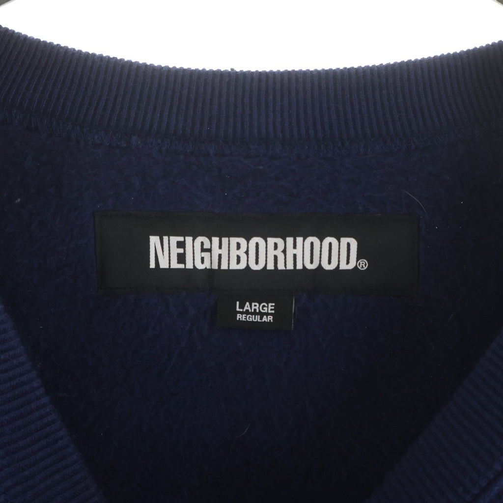 NEIGHBORHOOD(ネイバーフッド) 22AW SOLID-S / C-CREW クルーネックトレーナー スウェット ネイビー 222FPNH-CSM03