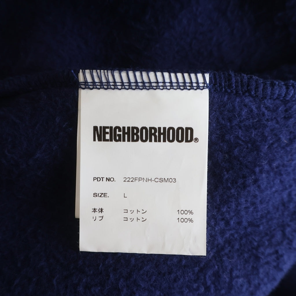 NEIGHBORHOOD(ネイバーフッド) 22AW SOLID-S / C-CREW クルーネックトレーナー スウェット ネイビー 222FPNH-CSM03