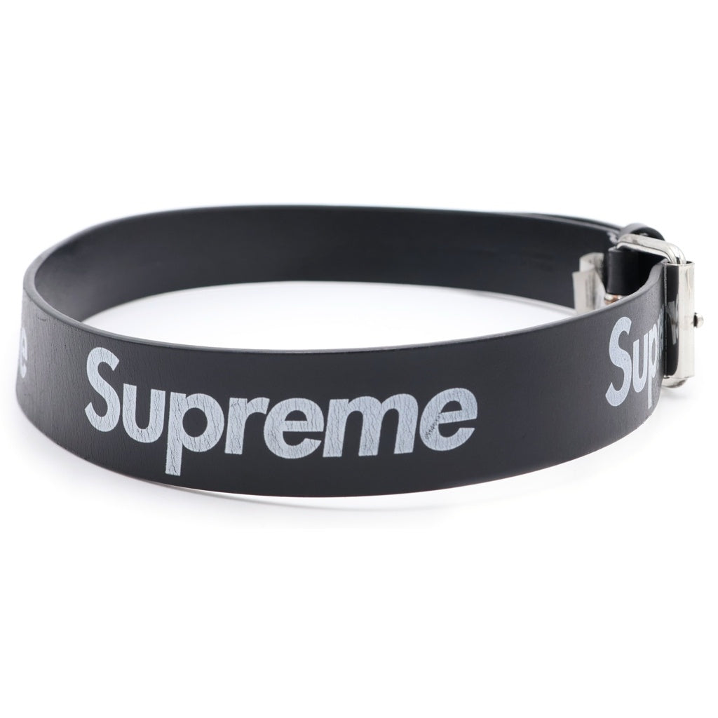 SUPREME(シュプリーム) 23SS Repeat Leather Belt リピート レザーベルト ブラック