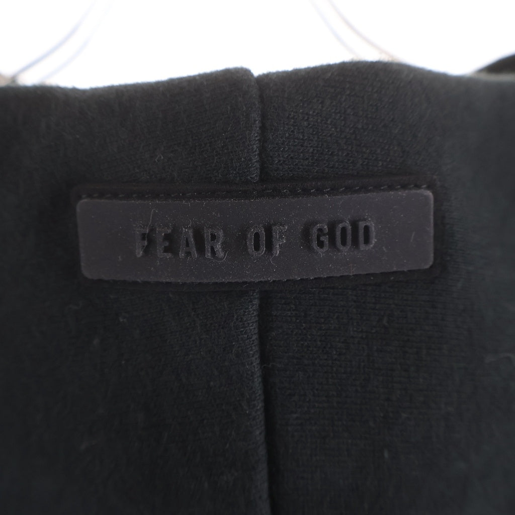 FEAR OF GOD(フィアオブゴッド) フロントロゴ プルオーバーパーカー フーディー ブラック