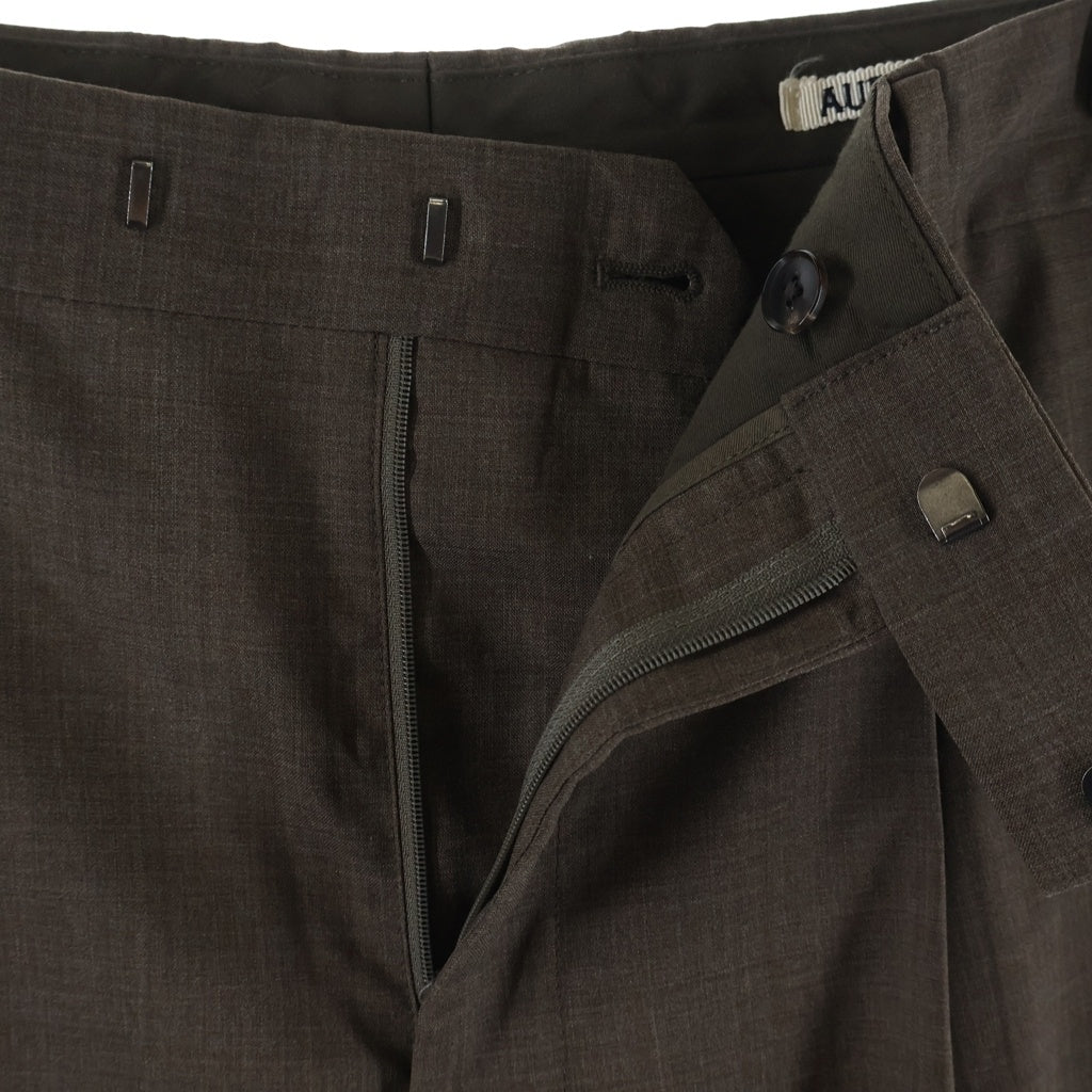 AURALEE(オーラリー) 22SS TROPICAL WOOL SLACKS トロピカル ウール スラックス ブラウン A22SP02WT