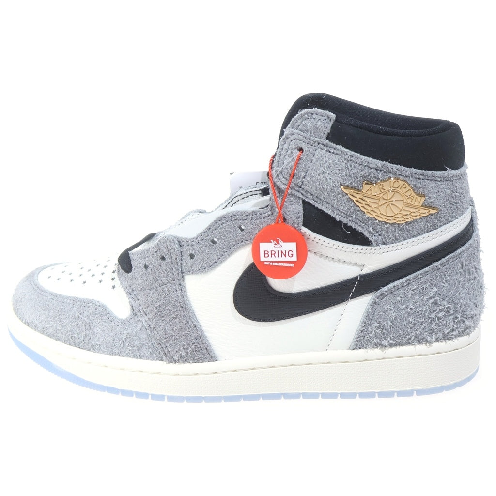 NIKE(ナイキ) AIR JORDAN RETRO HIGH OG COOL GREY DZ5485-003 エアジョーダン1 レトロ レザーハイカットスニーカー グレー/ホワイト US9.5/27.5cm