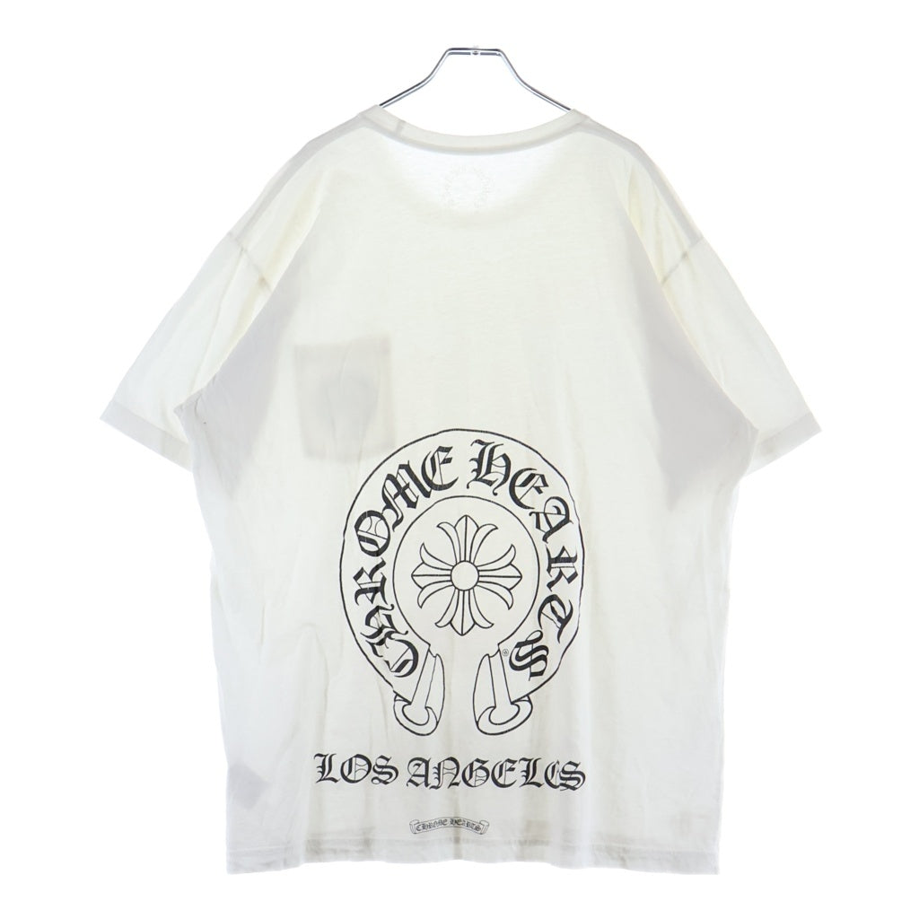 CHROME HEARTS(クロムハーツ) CH S/S LTD ロサンゼルス限定 バックホースシュープリント 半袖Tシャツカットソー ホワイト