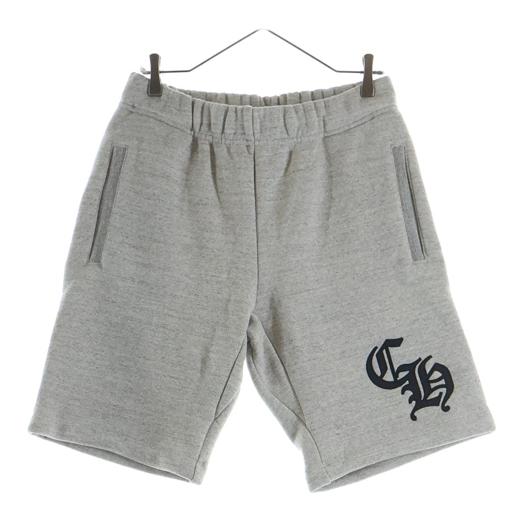 CHROME HEARTS(クロムハーツ) Y NOT CH Applique Embroidery Sweat Half Pants ワイノット CHアップリケ スウェット ハーフパンツ グレー
