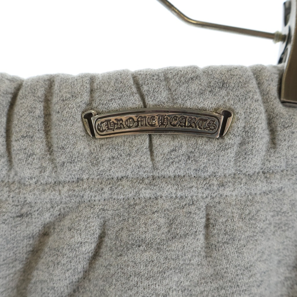 CHROME HEARTS(クロムハーツ) Y NOT CH Applique Embroidery Sweat Half Pants ワイノット CHアップリケ スウェット ハーフパンツ グレー