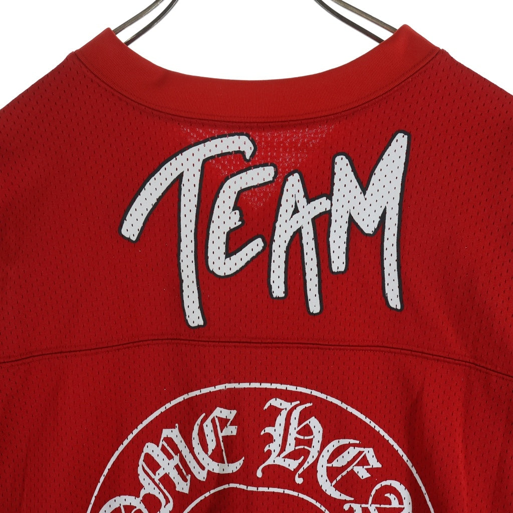 CHROME HEARTS(クロムハーツ) PPO FORM TEAM MESH WARM UP JERSEY TEE MATTY BOYプリントメッシュTシャツ レッド