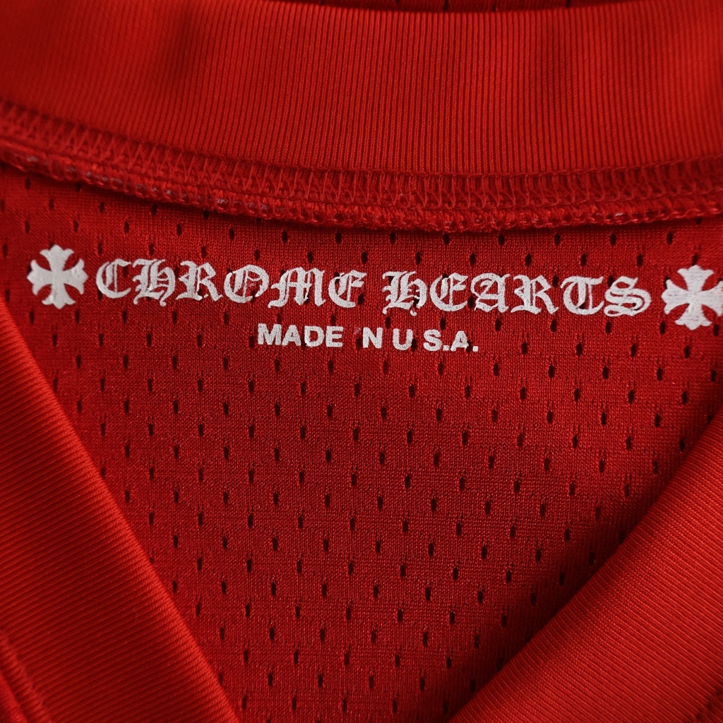 CHROME HEARTS(クロムハーツ) PPO FORM TEAM MESH WARM UP JERSEY TEE MATTY BOYプリントメッシュTシャツ レッド